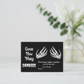 ハロウィーン赤ちゃんシャワー何人のキャンディゲーム エンクロージャーカード (スタンド正面)