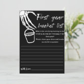 ハロウィーン赤ちゃんシャワー初年バケットゲームカード 招待状 (スタンド正面)