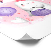 ハロウィーン赤ちゃんシャワー女の子のお気に入りサイン ポスター (角)