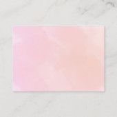 ハロウィーン赤ちゃんシャワー女の子ピンク本ベビー エンクロージャーカード (裏面)