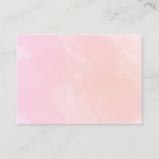 ハロウィーン赤ちゃんシャワー女の子ピンク本ベビー エンクロージャーカード (裏面)