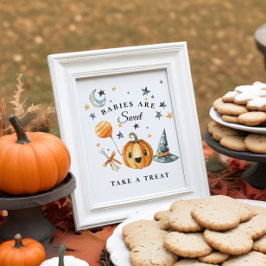 ハロウィーン赤ちゃんシャワー好意サインリトルブー ポスター