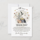 ハロウィーン赤ちゃんシャワー少しブーはほとんど期限である。 サンキューカード (正面)