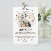 ハロウィーン赤ちゃんシャワー少しブーはほとんど期限である。 サンキューカード (スタンド正面)