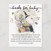 ハロウィーン赤ちゃんシャワー本ベビーカード。 エンクロージャーカード (正面)