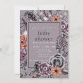 ハロウィーン赤ちゃん男女兼用シャワー10月 招待状 (正面)