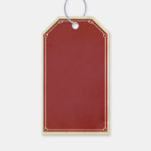 ハロウィーン赤ヴィンテージ吸血血液ラベル ギフトタグ (裏面)