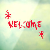 ハロウィーン赤血ウェルカムカスタム文字デコール ウィンドウサイン (シート3)