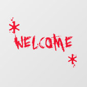 ハロウィーン赤血ウェルカムカスタム文字デコール ウィンドウサイン (シート)