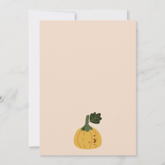 ハロウィーン赤面幽霊リトルブニーエイジ誕生日 サンキューカード (裏面)