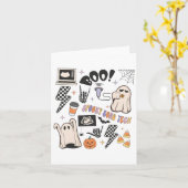 ハロウィーン超音波テック秋秋ソノグラフ カード (黄色い花)