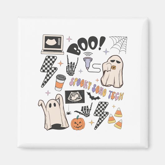ハロウィーン超音波テック秋秋ソノグラフ マグネット (正面)