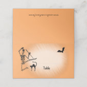 ハロウィーン踊りスケルトン座席表 プレイスカード (外部開封)