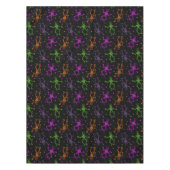 ハロウィーン踊りスケルトン テーブルクロス (正面)