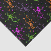 ハロウィーン踊りスケルトン 薄葉紙 (詳細)