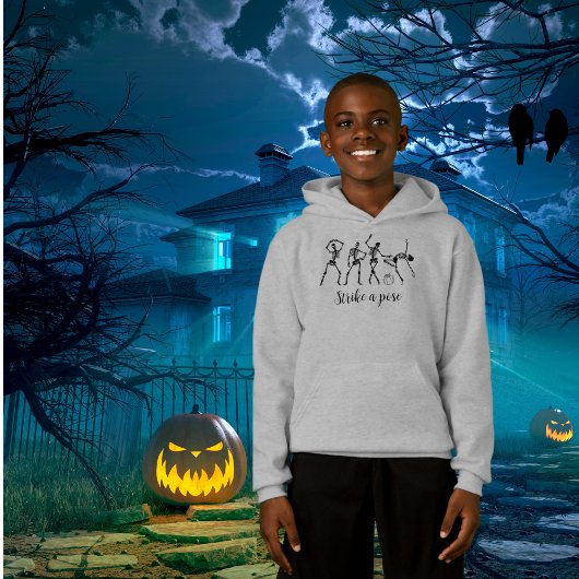 ハロウィーン踊りスケルトンAポーズおもしろい
