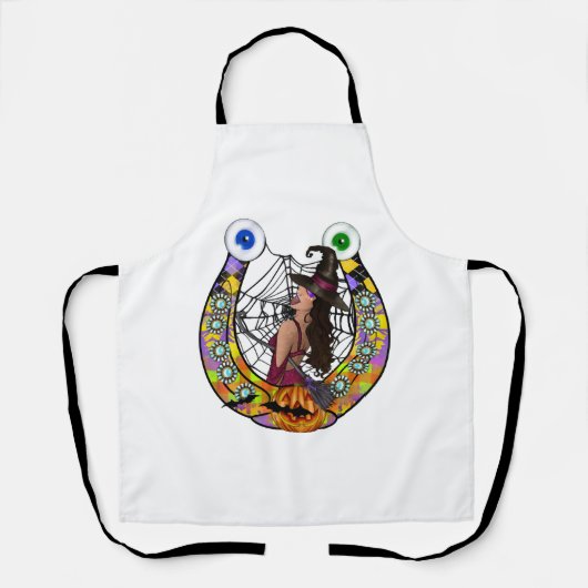ハロウィーン蹄鉄 エプロン (正面)