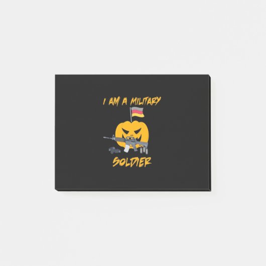 ハロウィーン軍隊兵士 ポストイット (正面)