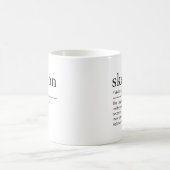 ハロウィーン辞書|スプーキーシーズンのユーモアギフト コーヒーマグカップ (中央)