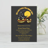 ハロウィーン追加ファミリ名カスタマイズ年パーティー 招待状 (スタンド正面)