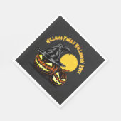 ハロウィーン追加ファミリ名カスタマイズ年 スタンダードランチョンナプキン (角)