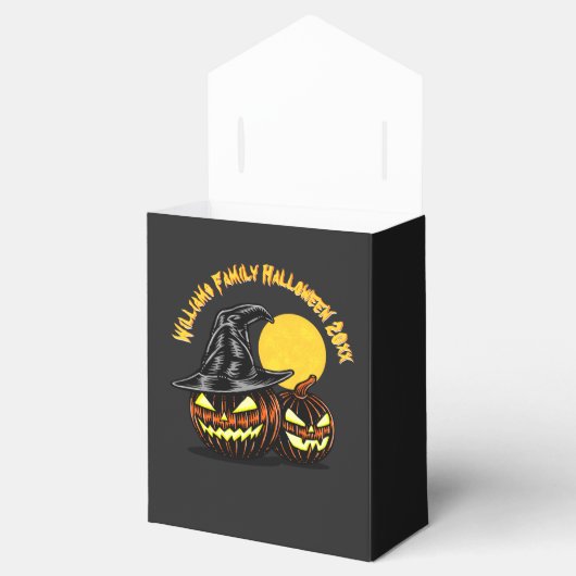 ハロウィーン追加ファミリ名カスタマイズ年 フェイバーボックス (オープン)