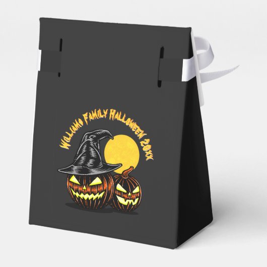 ハロウィーン追加ファミリ名カスタマイズ年 フェイバーボックス (裏面サイド)