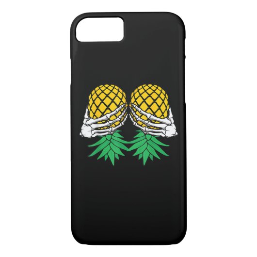 ハロウィーン逆さPineapple SwingerスケルトンH Case-Mate iPhoneケース (裏面)