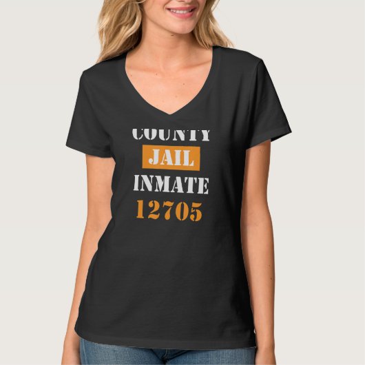 ハロウィーン連邦刑務所の囚人の衣装 Tシャツ (正面)