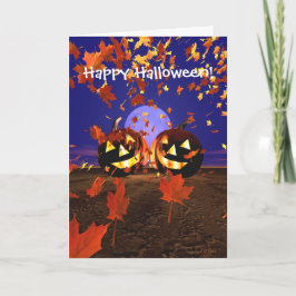 ハロウィーン遊カボチャ カード