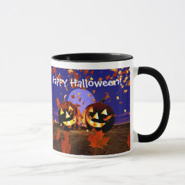ハロウィーン遊カボチャ マグカップ