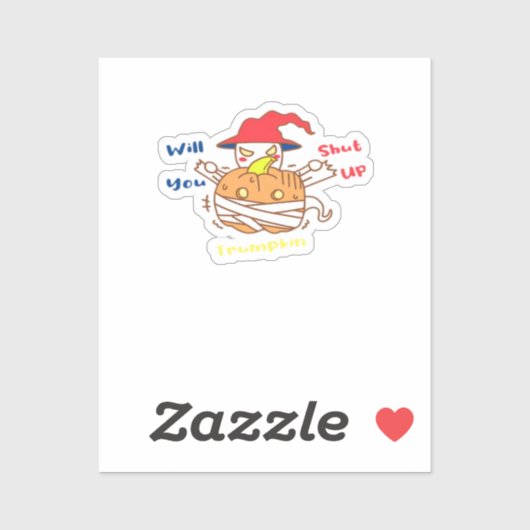 ハロウィーン選挙討論とジョーバイデン氏 シール (シート)