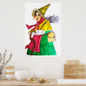 ハロウィーン邪悪なオールドクローン ポスター (キッチン)