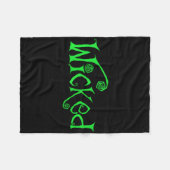 ハロウィーン邪悪な魔女おもしろい衣装の衣装ギフト フリースブランケット (正面(横))