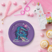 ハロウィーン邪悪な魔女オンTレックスイラストレーション ペーパープレート (パーティー)