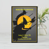 ハロウィーン邪悪な魔女コンベンションおもしろいパーティー 招待状 (スタンド正面)