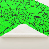 ハロウィーン酸グリーンスパイダーウェブ シェルパブランケット (3/4)