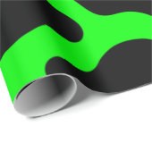 ハロウィーン酸グリーン牛プリント ラッピングペーパー (ロールコーナー)