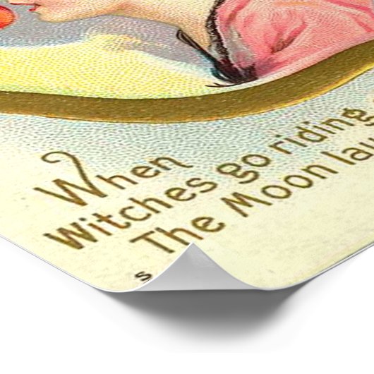 ハロウィーン鏡 ポスター (角)