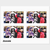 ハロウィーン長方形ステッカー 長方形シール (シート)