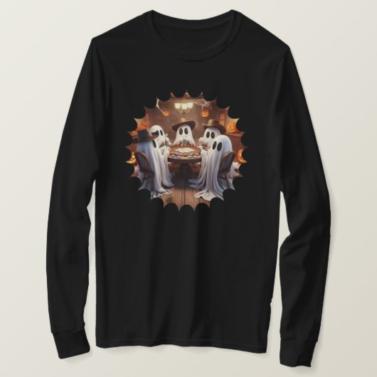 ハロウィーン長袖Tシャツ Tシャツ (デザイン正面)
