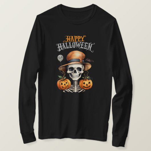 ハロウィーン長袖Tシャツ Tシャツ (デザイン正面)