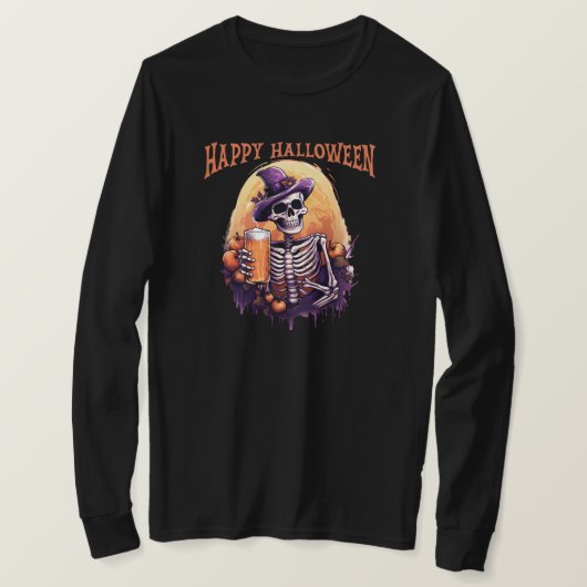 ハロウィーン長袖Tシャツ Tシャツ (デザイン正面)