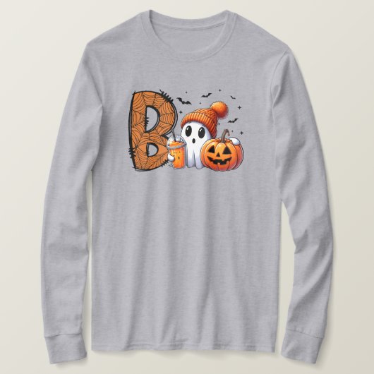 ハロウィーン長袖Tシャツ Tシャツ (デザイン正面)