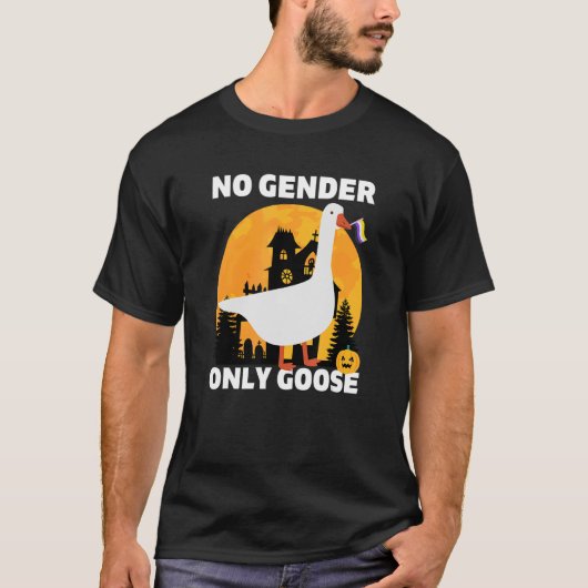 ハロウィーン非バイナリプライド非バイナリなし性別のみ Tシャツ (正面)