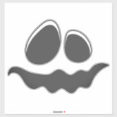 ハロウィーン顔シール&ラベル シール (シート)