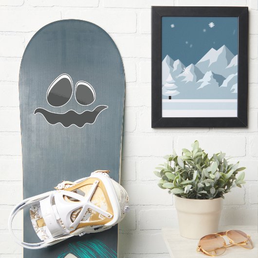 ハロウィーン顔シール&ラベル シール (スノーボード)