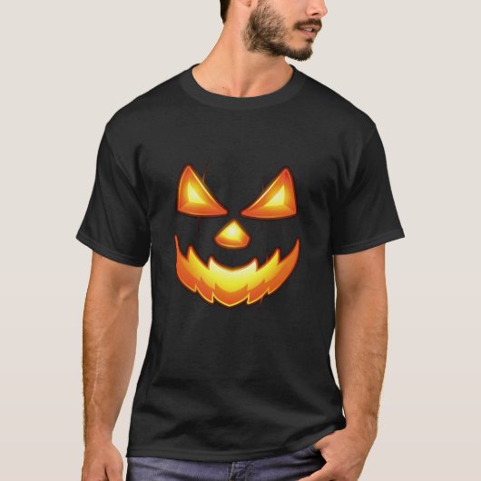 ハロウィーン顔怖 Tシャツ (正面)