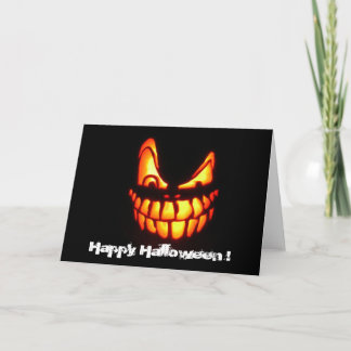 ハロウィーン顔 カード