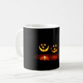 ハロウィーン顔 コーヒーマグカップ (正面左)